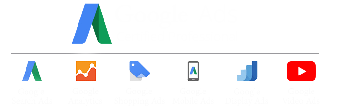 Google Ad Certified. PPC, Search Ads, Display, PPC Ad Management